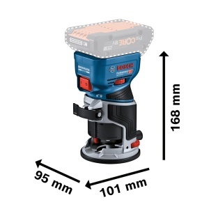 Freza de margini Bosch Professional GKF 18V-8, motor puternic, 18V, accesorii incluse - Img 5