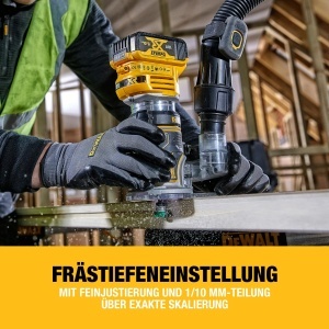 Freza Kombinata DEWALT DCW604NT, 18V, Motor Fara Perii, 6-8 mm Prindere - Img 9