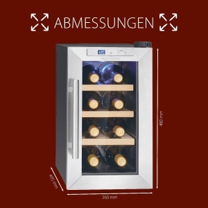 Frigider pentru vin Profi Cook PC-WK 1233, 8 sticle, negru, iluminare LED - Img 7