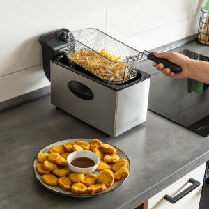 Friteuza Bomann FR 2264 CB, 3L Capacitate, 2000W, Inox - Img 7
