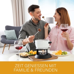 Friteuza Clatronic(r) 2in1 Fondue incl. 6 furculite Fondue | Fondue pentru fondue de ciocolata si branza | Friteuza pentru 1 litru ulei/grasime | Panou de control cu afisaj de control | Carcasa Cool-Touch | 840 wati | FFR 2916 - Img 6