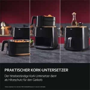 Friteuza cu aer cald AEG 7000 AAF7B, Capacitate 6.8 L, Negru - Img 5