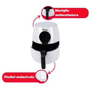 Friteuza cu aer cald Ardes ARAMFRY34, capacitate 5 litri, touchscreen, timer 60 min - Img 4