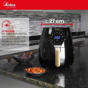 Friteuza cu aer cald ARDES Eldorada Maxi AR1K33, 5L, 1450W, Negru - Img 6