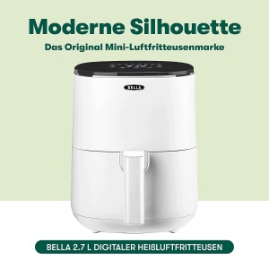 Friteuza cu aer cald BELLA 3 L, 1400 W, alba, cu touchscreen - Img 2