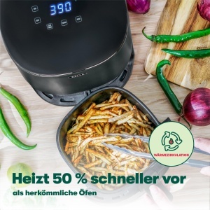 Friteuza cu aer cald bella 3L, 1400W, negru, cu touchscreen - Img 5