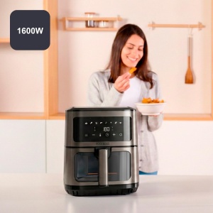 Friteuza cu aer cald BlackDecker BXAF2501E, 6.5L, 1600W, Touchscreen - Img 5