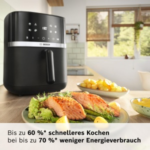 Friteuza cu aer cald Bosch MAF462B0, 6.1L, negru, 7 programe - Img 3