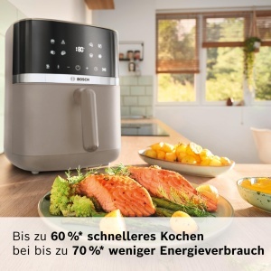 Friteuza cu aer cald Bosch Serie 4 MAF462C0, 6.1 L, 7 programe, crem - Img 3
