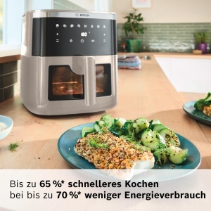 Friteuza cu aer cald Bosch Serie 6 MAF671C0, 7.2L, 7 programe presetate, crem - Img 3