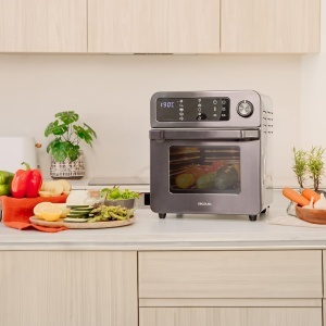 Friteuza cu aer cald Cecotec BakeFry 1500 Touch, 15 litri, 1700 W, inox - Img 2