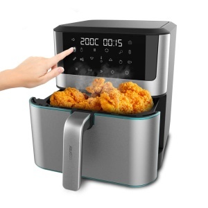 Friteuza cu aer cald Cecotec Cecofry Supreme 8000, 8 Litri, 1800 W, Inox