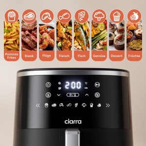 Friteuza cu aer cald CIARRA, 5L, 1500W, digitala - Img 2