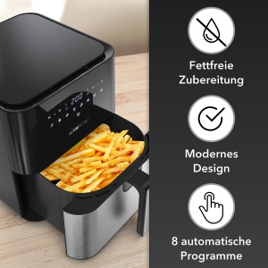 Friteuza cu aer cald Clatronic FR 3782 H, 5L, 1450W, inox - Img 2