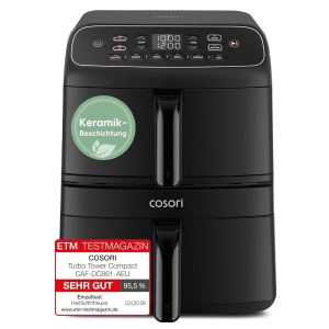 Friteuza cu aer cald COSORI DC861 8.6L, 2700W, Negru