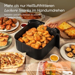 Friteuza cu aer cald Cosori TurboBlaze, 6L, motor DC silentios, 9-in-1 - Img 7