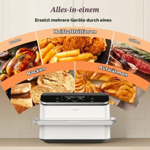 Friteuza cu aer cald COSORI TwinFry 10 l, 5 in 1, dual zone - Img 5