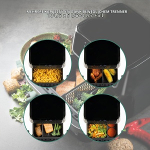 Friteuza cu aer cald DOMO DO544FR, 10 L, 1800 W, Family Edition - Img 3