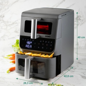 Friteuza cu aer cald DOMO DO550FR, 10L, 2500W, gri - Img 5