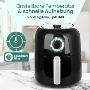 Friteuza cu aer cald Emerio AF-125770, 3.2L, 1450W, fara ulei - Img 3