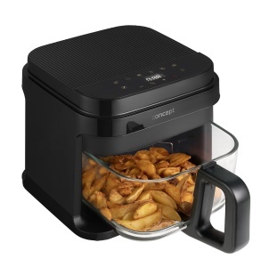 Friteuza cu aer cald GLASS FAST 5,5 L FR5500, Negru - Img 8