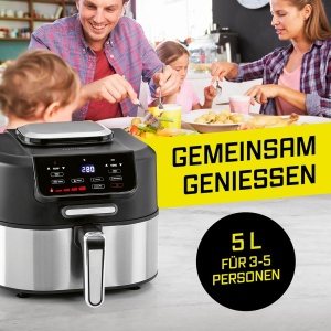 Friteuza cu aer cald GOURMETmaxx FryBBQ 5L, 2000W, 2 in 1 - Img 9