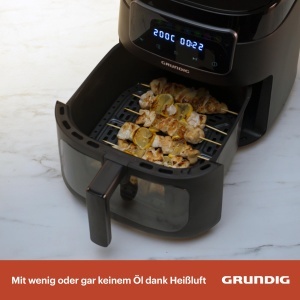 Friteuza cu aer cald Grundig FRY 7320, 7.6L, 1750W, Negru - Img 4