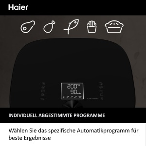 Friteuza cu aer cald Haier HAF5TWA3, 7 litri, 1700W, cu 9 programe - Img 9