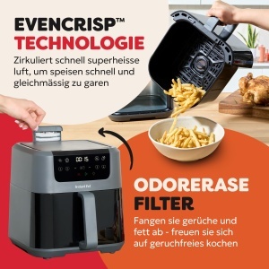 Friteuza cu aer cald Instant Pot Vortex Compact, 5L, ClearCook, Economie de energie - Img 7