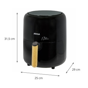 Friteuza cu aer cald Jocca 38L 1450W Touchscreen Negru - Img 2