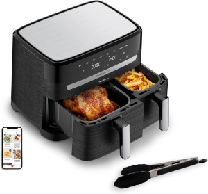 Friteuza cu aer cald Moulinex Easy Fry Essential, 8.3 l, 7 programe, inox