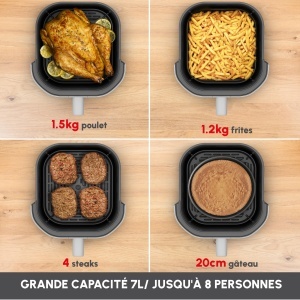 Friteuza cu aer cald Moulinex Easy Fry Infrared, 7 l, 240C, digitala - Img 7