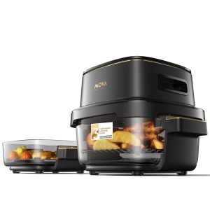 Friteuza cu aer cald Mova Aeroglass AF20 Pro, 4l 2,5l, motor fara perii