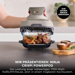 Friteuza cu aer cald Ninja CRISPi FN101EUSTGD, 3.8 l, 1700 W, Stone Gold - Img 6