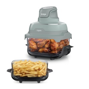 Friteuza cu aer cald Ninja CRISPi FN201EUGN8, 3.8 L, 1700 W, Salbeigrun