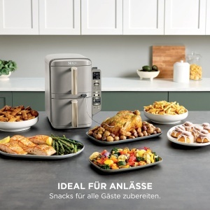 Friteuza cu aer cald Ninja Double Stack XL, 9,5 l, 6 functii, Steingold - Img 13