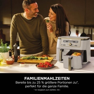 Friteuza cu aer cald Ninja Dual Zone DZ400EUSTGD, 9.5L, 6 functii, Stone Gold - Img 6
