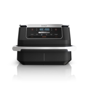 Friteuza cu aer cald Ninja FlexDrawer AF550EU 6 Litri Dual Zone Negru - Img 1