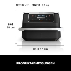Friteuza cu aer cald Ninja FlexDrawer AF550EU 6 Litri Dual Zone Negru - Img 11