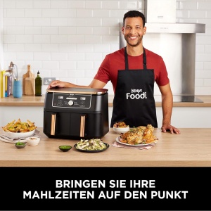 Friteuza cu aer cald Ninja Foodi MAX AF400EUCP, 9.5L, 2470W, CupruNegru - Img 7