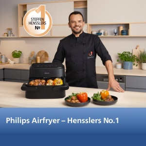 Friteuza cu aer cald Philips Airfryer 1000 Series NA15400, 7.1L, 10 functii - Img 3
