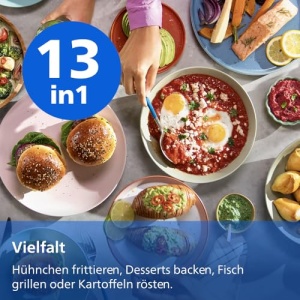 Friteuza cu aer cald Philips Airfryer 4000 Series NA46000, 10L, 2 cosuri - Img 13