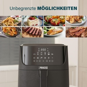 Friteuza cu aer cald Princess 182061, 6,5 L, 1800 W, negru - Img 4