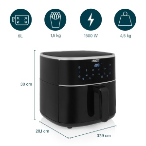 Friteuza cu aer cald Princess 182244, 6L XXL, 1500W, 6 programe - Img 8