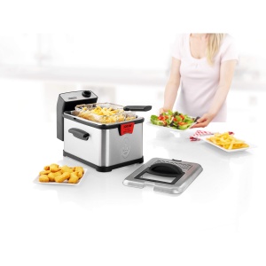 Friteuza cu aer cald Princess 183001, 3 litri, 3200W, argintie - Img 2