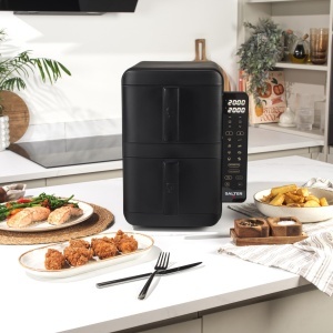 Friteuza cu aer cald Salter VertiCook, 9 l, digitala, design compact - Img 2