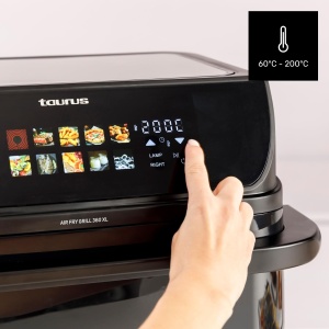 Friteuza cu aer cald Taurus Air Fry Grill 10L, 2800W, 10 programe - Img 7