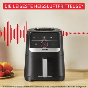 Friteuza cu aer cald Tefal Easy Fry EY5728 5L Silentioasa NegruInox - Img 3