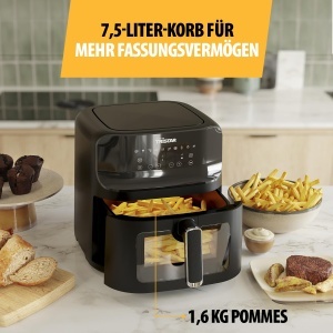 Friteuza cu aer cald Tristar cu fereastra de vizualizare - 10 programe de gatit - Acoperire antiaderenta - Protectie la supraincalzire - 7,5 L - 1700 W - FR-9039 - Img 4