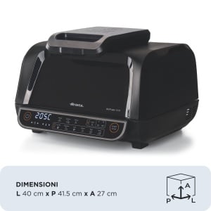 Friteuza cu aer si grill Ariete 4635 1700W capacitate 8L 8 functii touchscreen negru - Img 2
